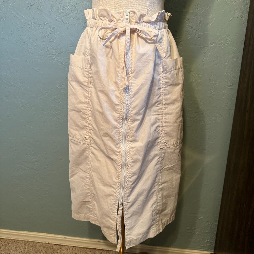 Free People Drawstring Waist Midi Skirt Sz S